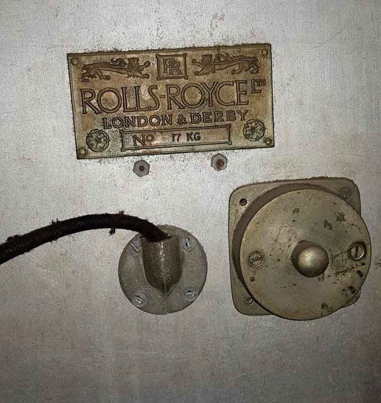 Серийный номер автомобиля "Роллс-Ройс" Ленина. Фото с ресурсов исторического музея
