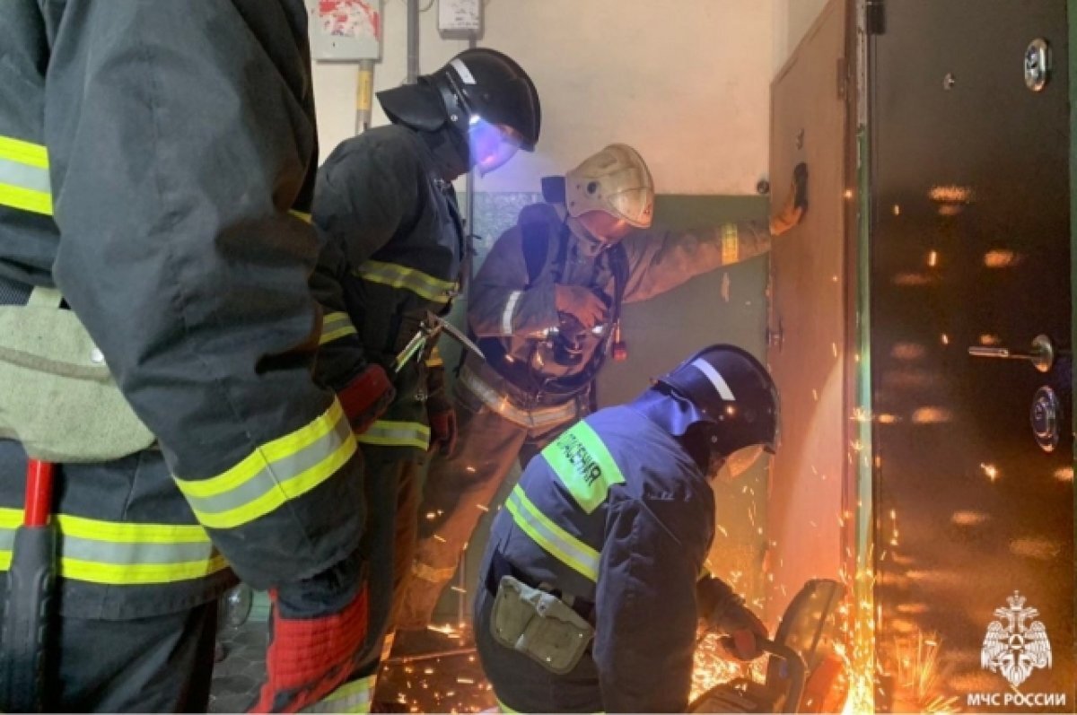    При пожаре в квартире дома на Московском шоссе пострадала пенсионерка