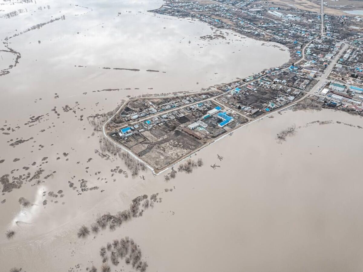    Разлив реки Ишим в Тюменской области© Фото : пресс-служба губернатора Тюменской области