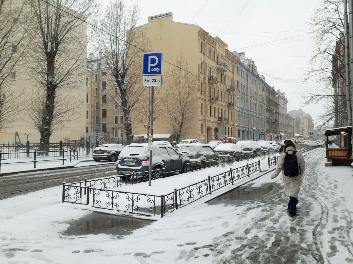 Немного снега выпало