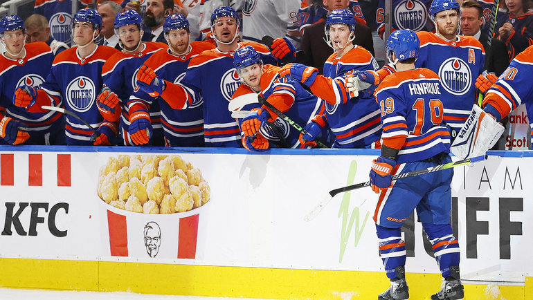    Хоккеисты "Эдмонтона". USA Today Sports