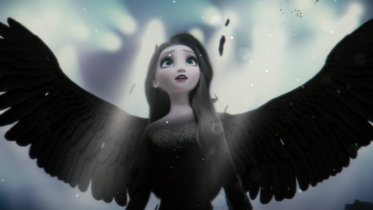 кадр из видео "Эльза и Джек - Ночной ангел"