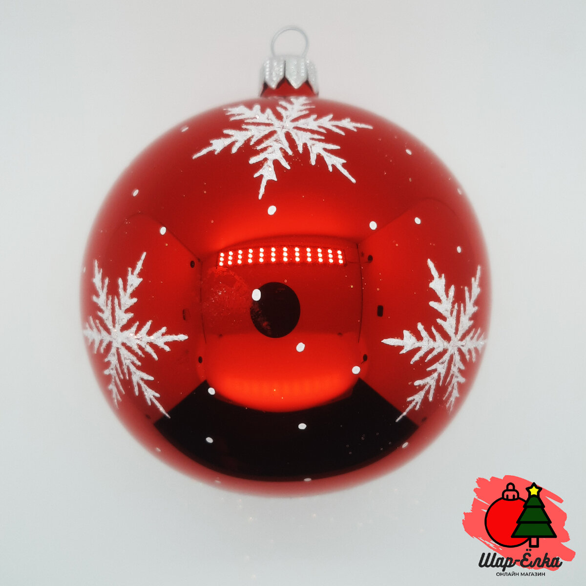Ёлочный шар 100 мм "2025" (Ёлочка) красный
