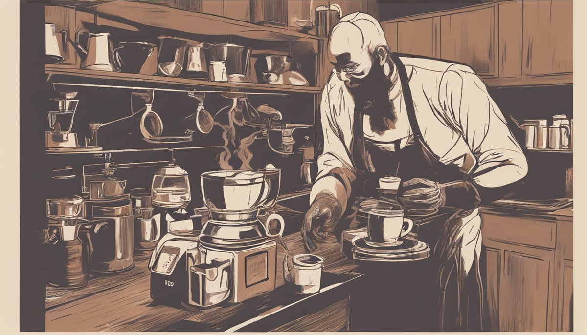 Арт приготовление кофе