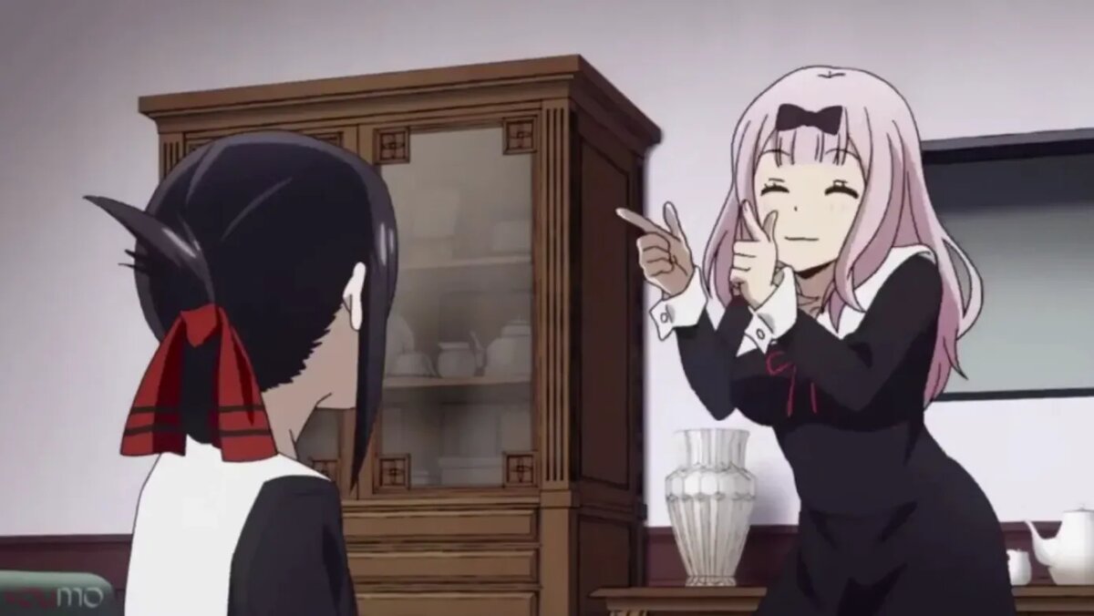 Кадр из аниме «Госпожа Кагуя: В любви как на войне»   📷