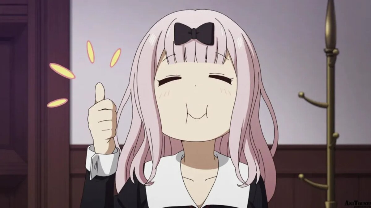 Кадр из аниме «Госпожа Кагуя: В любви как на войне»   📷