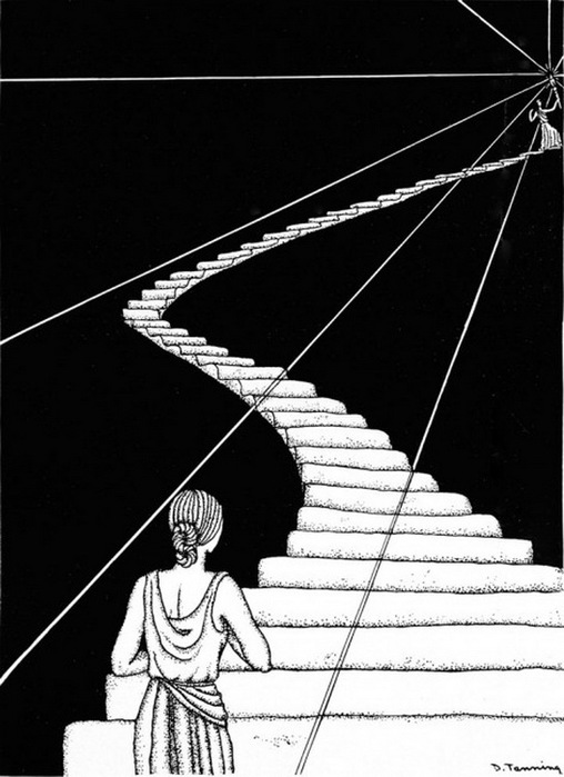 Иллюстрация к Ежегоднику колледжа Нокс. 1930