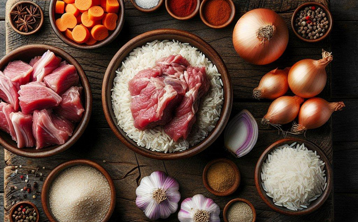 Плов с бараниной в разборе - заказать в shop.m-catering.ru