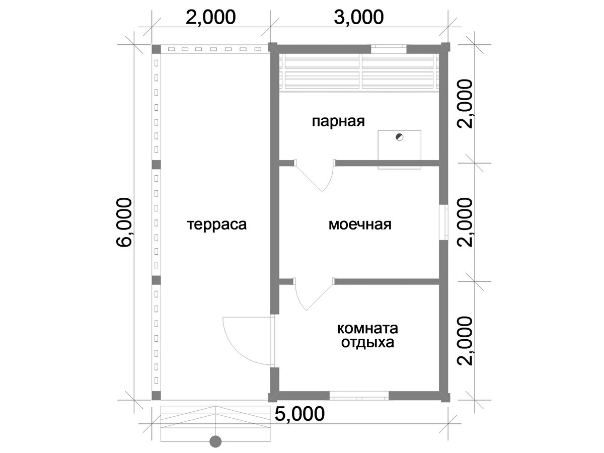 Баня своими руками проекты 6х4 из бруса Проект и планировка бани 5х6 метра с террасой из сухого бруса 140х140 мм бани-ба