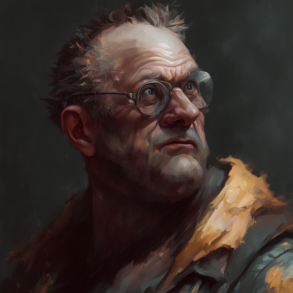 Немытый мужчина. Сгенерировано ИИ