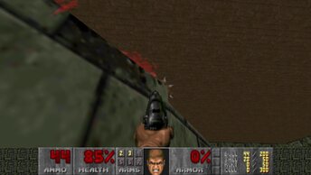 Doom 2: TNT: Evilution [UV,pistol start,fast monsters] #28 Ballistyx. Темные глубины.
