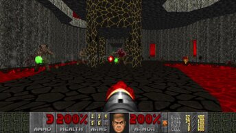 Doom 2: TNT: Evilution [UV,pistol start,fast monsters] #30 Heck. Выживание с ракетницей.