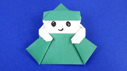 Как сделать оригами человечка  Человечек из бумаги