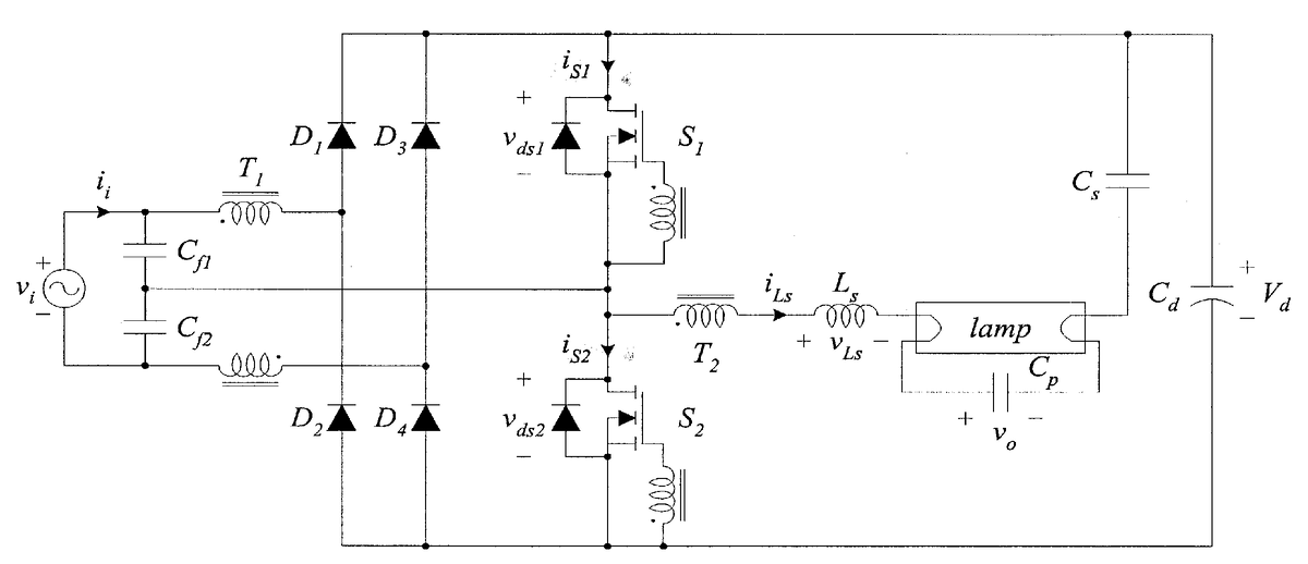 Рис.1. Интегрированное решение PFC-DC-AC-Converter из работы [2].