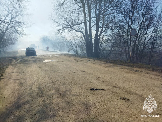   В Нолинске ликвидировали ландшафтный пожар