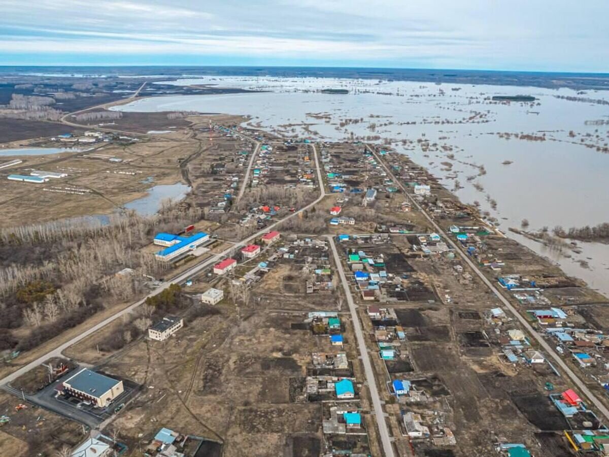    Разлив реки Ишим в Тюменской области© Фото : пресс-служба губернатора Тюменской области