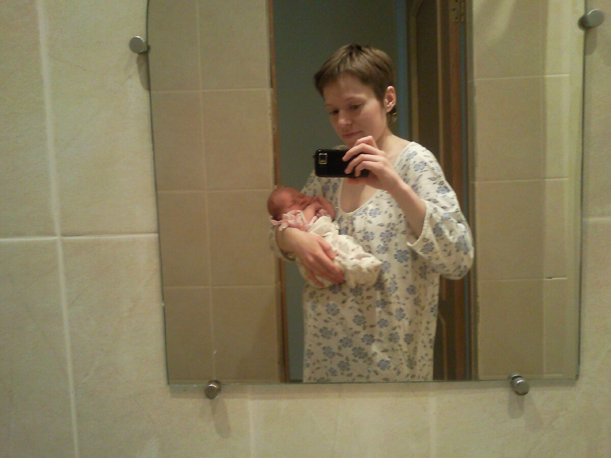 Мы с дочкой на послеродовом отделении, 18 роддом, Санкт-Петербург