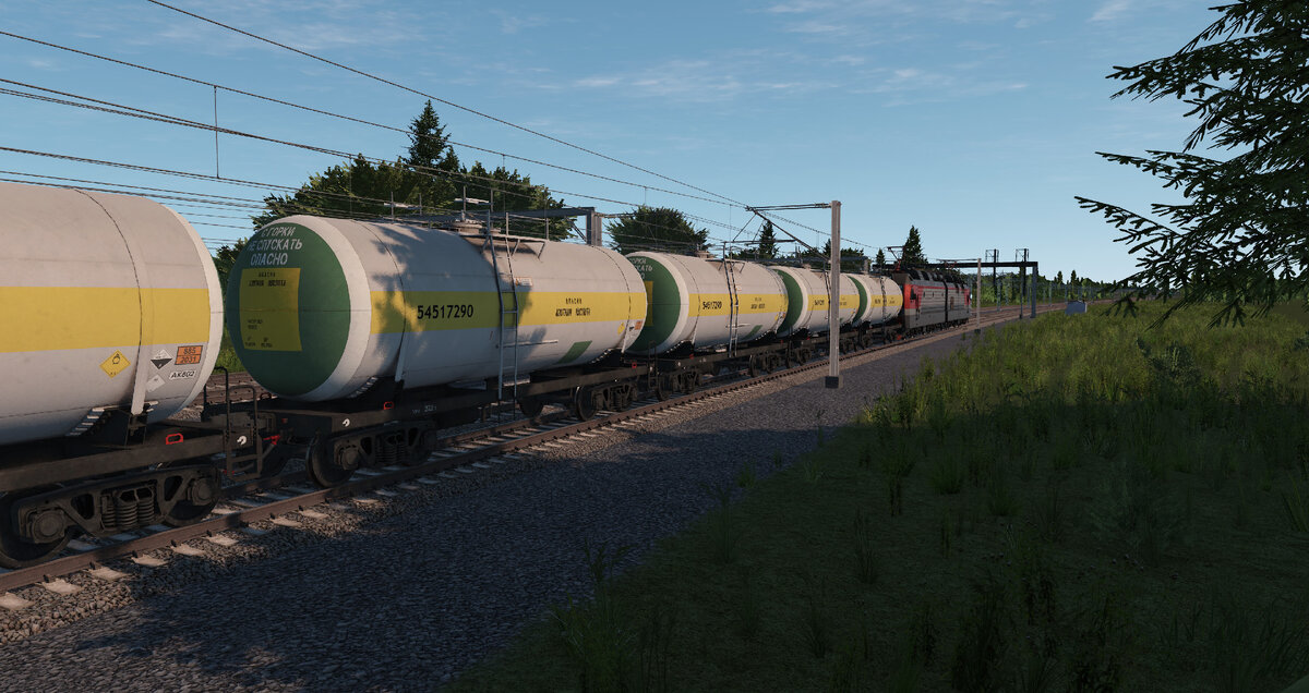 Грузовой состав в виртуальном мире Smart Simulation