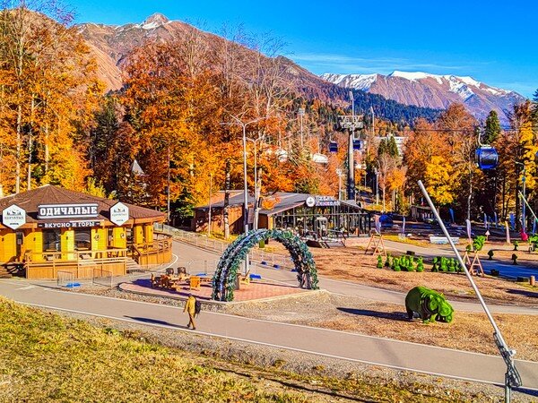 Иногда это очень даже неплохо, если ты знаешь куда идёшь и у тебя есть цель ...   

Осенняя Лаура, Красная Поляна ...   

  