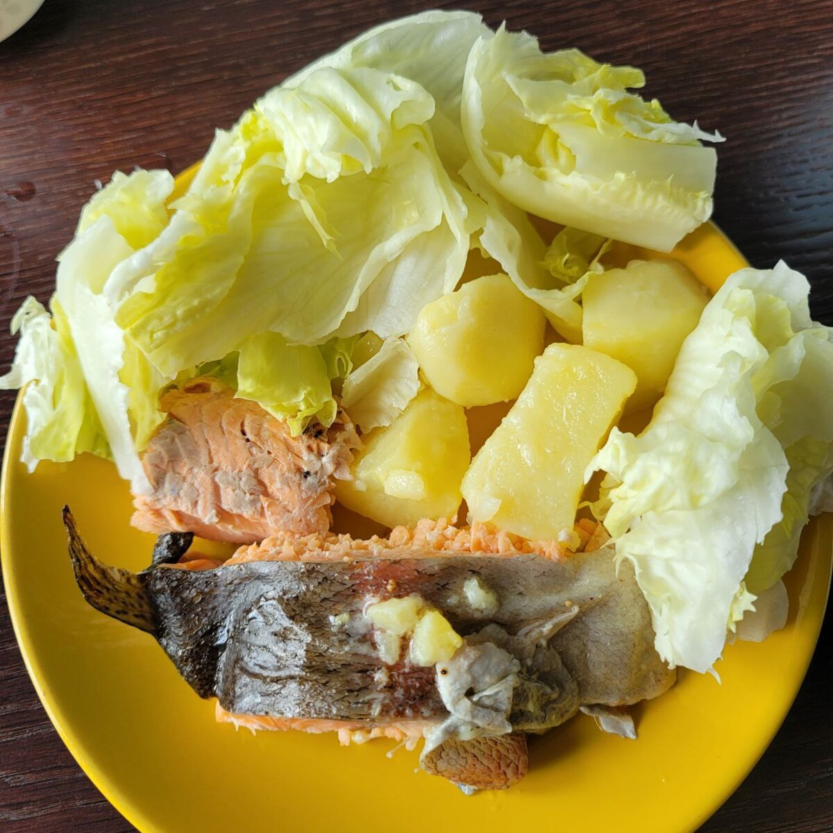 Сегодняшний обед несколько напоминает вчерашний ужин ))