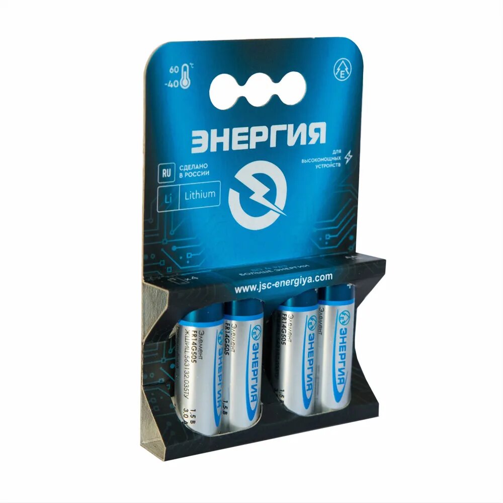 Литиевые элементы питания AA "Энергия"