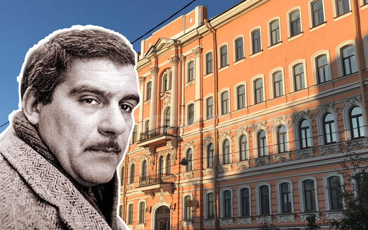 Довлатов гуляет по любимому Ленинграду. Коллаж автора канала Питер на все случаи жизни
