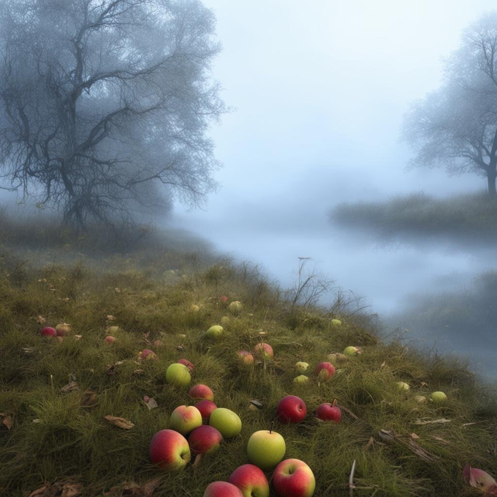 Раннее утро на речке.