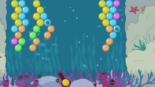 Мультфильм Игра для малышей Три Кота 🎈 🐱🐈🦋 Шарики 🔵🟢🟡🟡🟠🔴🟣