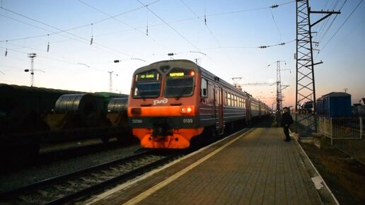 Электропоезд ЭД9М-0139. Покатушки от Барнаула до 226км+отправление.