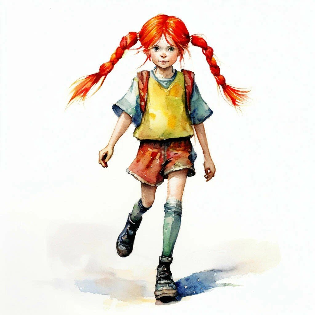 Пеппи Длинныйчулок, Астрид Линдгрен. Картинка: Шедеврум