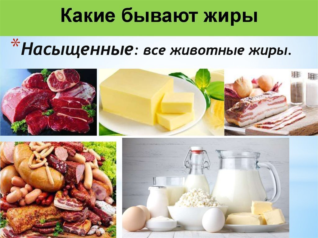 Насыщенные жиры таблица продуктов