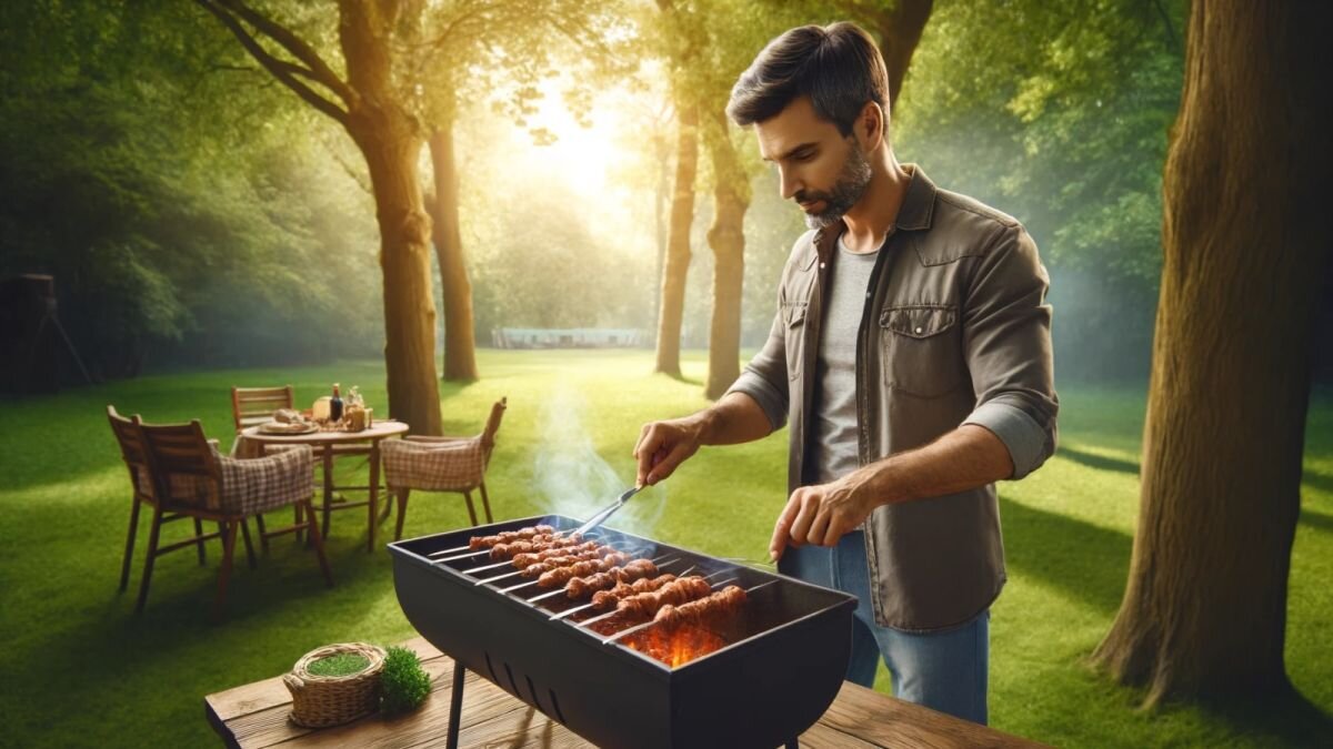 В Москве и Петербурге для любителей шашлыков оборудовали специальные зоны отдыха. Источник: нейросеть📷
