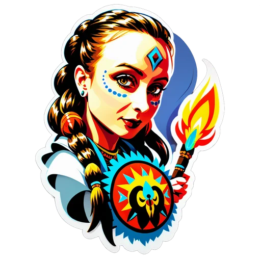 Стикер из фото в Телеграме в  f2s_ai_bot по запросу "Шаман"