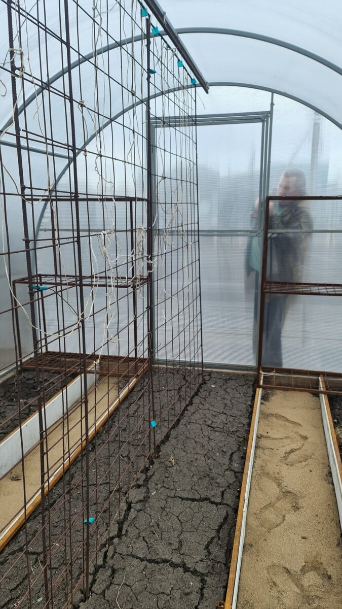 Еще дорожки выложим плиткой и можно высаживать огурцы