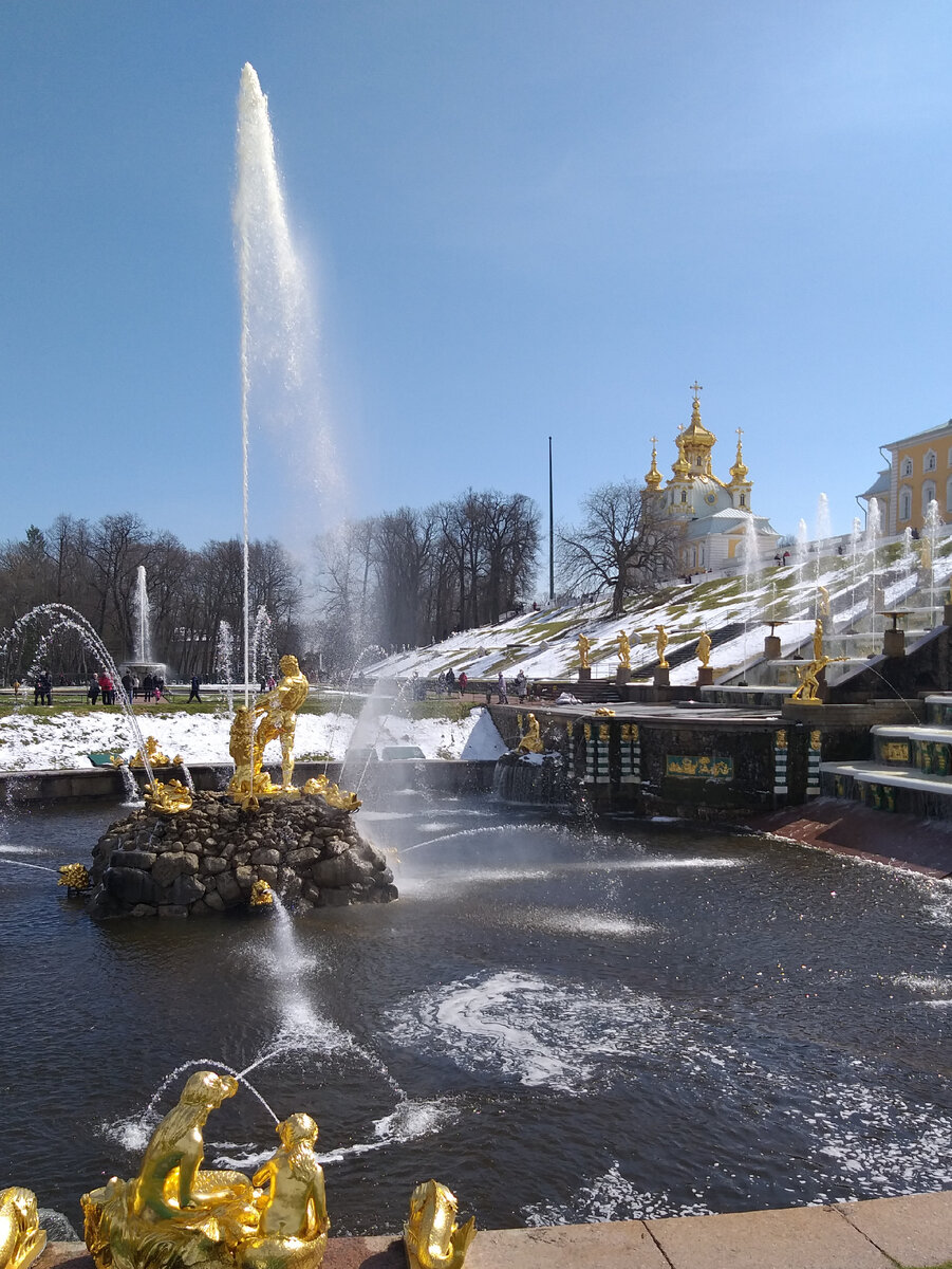 Петергофские фонтаны в снегу! 21.04.2024 | Грибная дача у реки... | Дзен