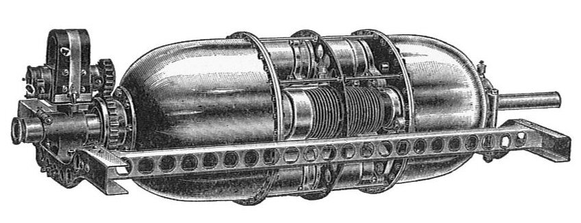 Осевой двигатель Ламплау: 1910 год