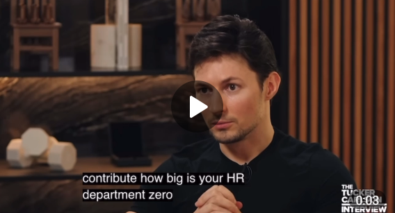 Павел Дуров сказал, что HR-ов в его компании нет