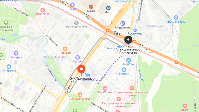 Ближайшая к ЖК станция метро