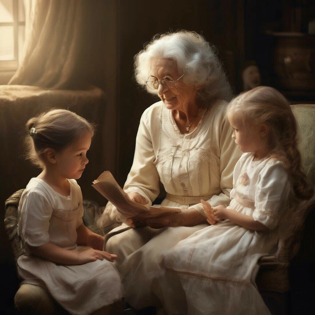 Бабушка рассказывает сказки. © Андрей Морозов (Дьяк)