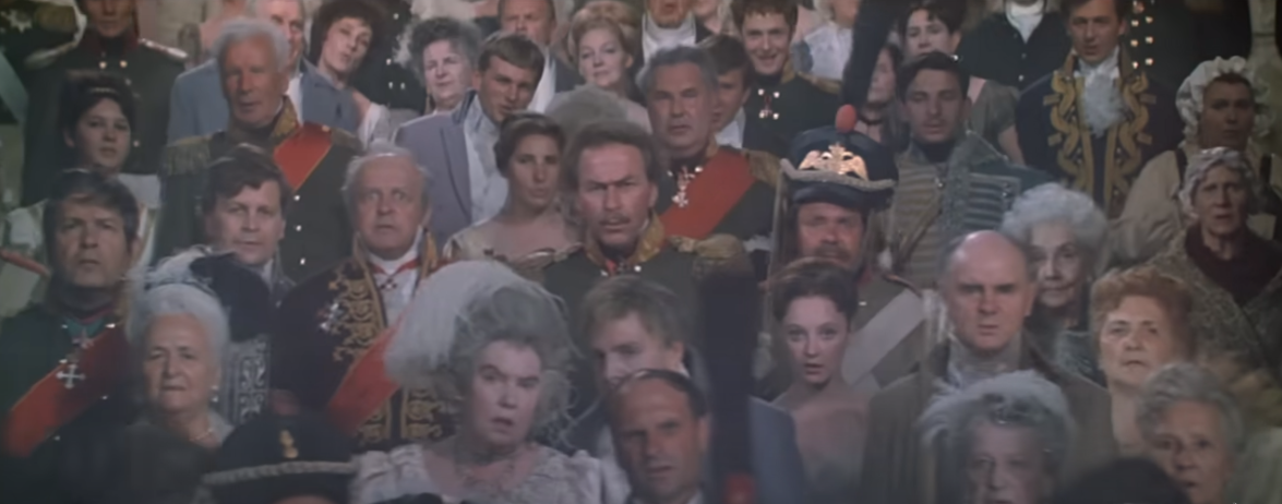 Кадр из фильма Война и мир (исторический, реж. Сергей Бондарчук, 1967 г.)