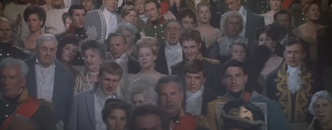 Кадр из фильма Война и мир (исторический, реж. Сергей Бондарчук, 1967 г.)