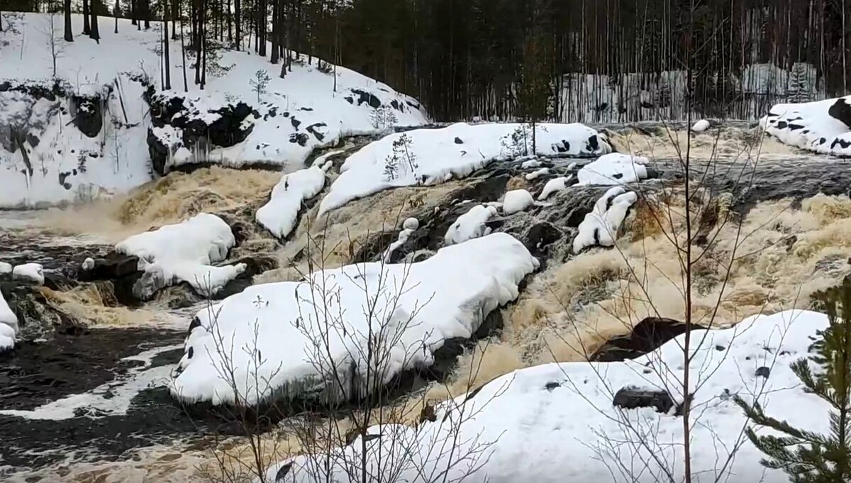 Уникальное видео редко оживающего карельского водопада появилось в сети |  Карелия.Ньюс. Новости Петрозаводска | Дзен