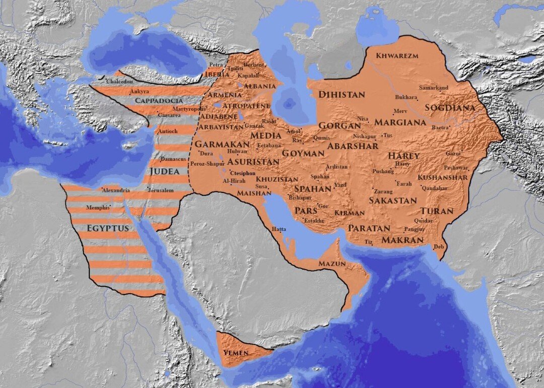 Империя Сасанидов, из интернета.