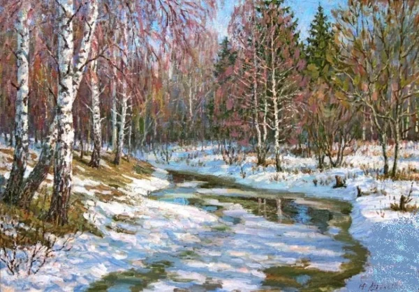 Юрий Мельков "Весна в лесу"