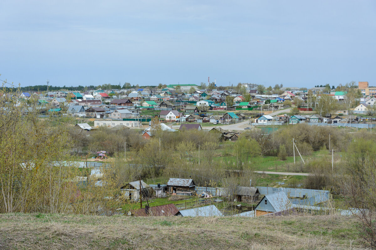 Вид на центральную часть Нового Буяна со стороны кладбища 