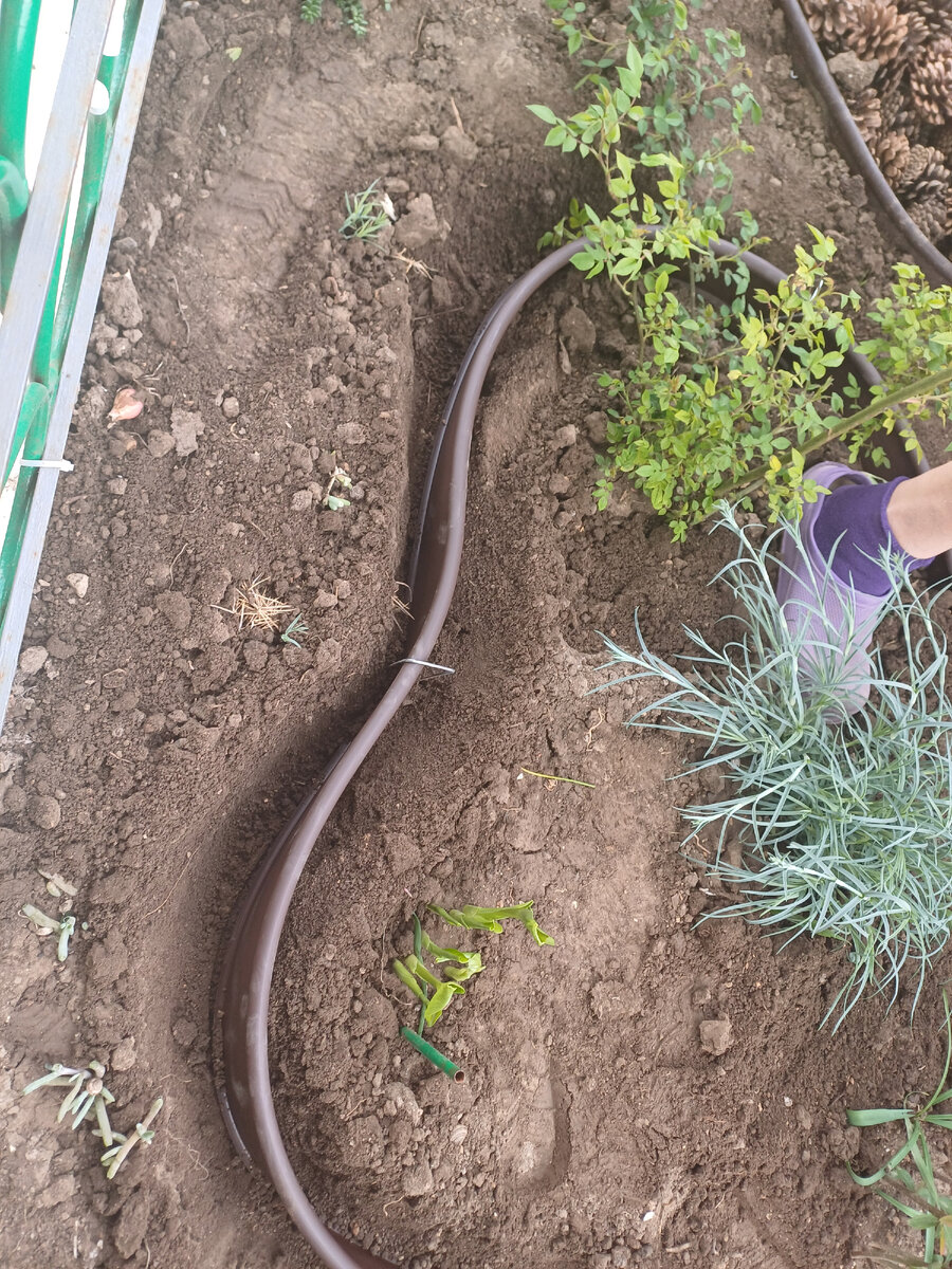 Укладка бордюра