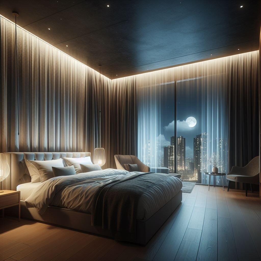 Использование приглушенного света в дизайне спальни