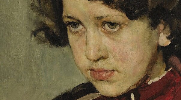 Валентин Серов, "Портрет Прасковьи Мамонтовой", фрагмент, источник фото: Яндекс.Картинки    