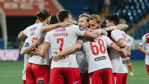 Игроки «Спартака» празднуют победу над «Ростовом». Фото ФК «Спартак»