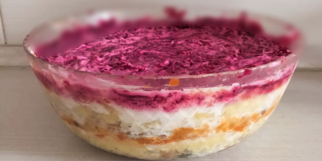 Постно - это вкусно! Приготовила абсолютно постный салат "Селёдка под шубой"